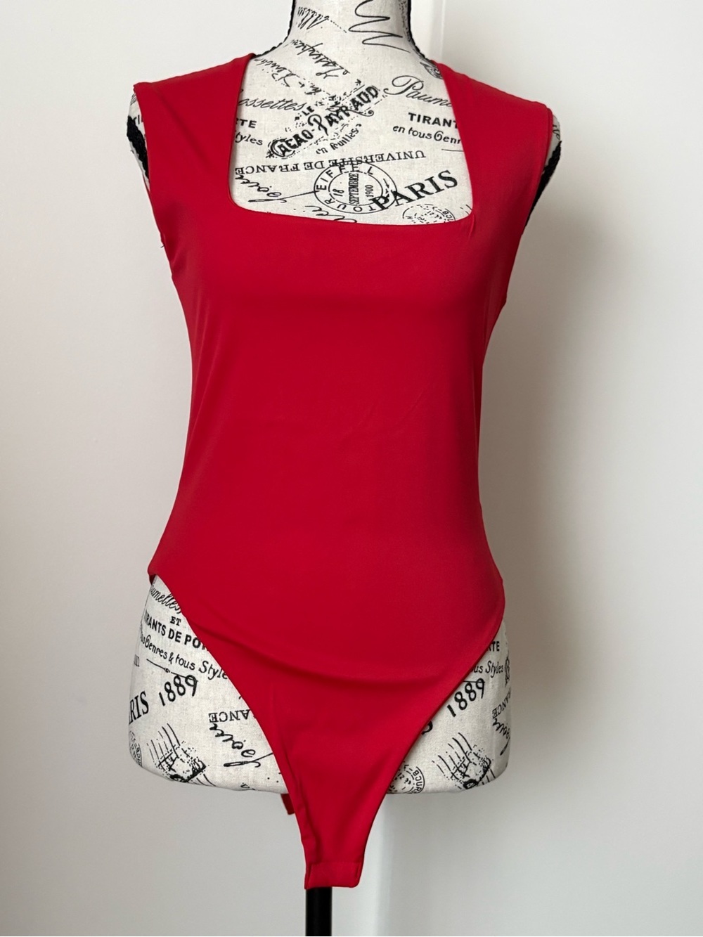Lizette Collection Bold Red Sleeveless Top